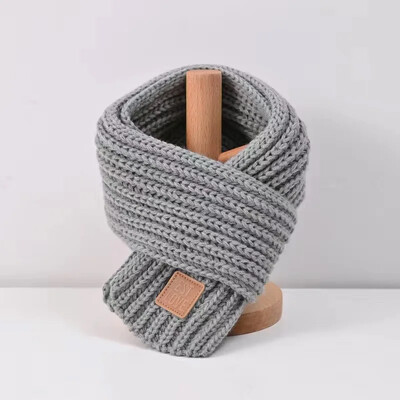 Novi dječji zimski, jesenski pleteni šal koji održava toplinu jednobojnih slatkih boja za bebe, djevojčice i dječake, dječje gamaše oko vrata