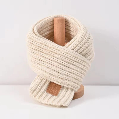 Novi dječji zimski, jesenski pleteni šal koji održava toplinu jednobojnih slatkih boja za bebe, djevojčice i dječake, dječje gamaše oko vrata