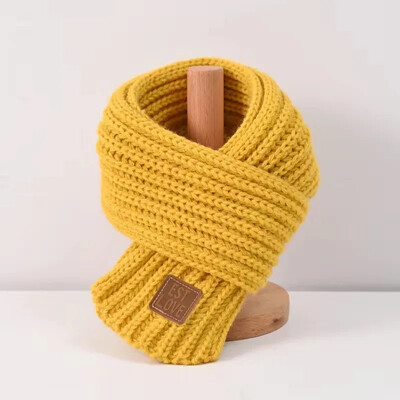 Novi dječji zimski, jesenski pleteni šal koji održava toplinu jednobojnih slatkih boja za bebe, djevojčice i dječake, dječje gamaše oko vrata