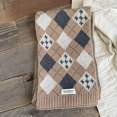 Φθινοπωρινό Χειμώνα Ζεστό Καρό Παιδικά Κασκόλ Μαλακά Άνετα Μάλλινο Νήματα Πλεκτό Κασκόλ Μακρύ Λαιμό Βρεφικό Παιδικό Σιγαστήρα για αγόρια Κορίτσια