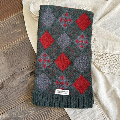 Φθινοπωρινό Χειμώνα Ζεστό Καρό Παιδικά Κασκόλ Μαλακά Άνετα Μάλλινο Νήματα Πλεκτό Κασκόλ Μακρύ Λαιμό Βρεφικό Παιδικό Σιγαστήρα για αγόρια Κορίτσια