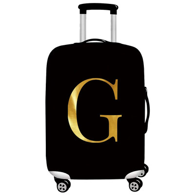 Husă pentru bagaje Protector pentru valiză din țesătură elastică Husă împotriva prafului pentru bagaje, potrivită valiză de 18-32 inchi, organizator de călătorie, serie de litere