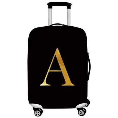 Husă pentru bagaje Protector pentru valiză din țesătură elastică Husă împotriva prafului pentru bagaje, potrivită valiză de 18-32 inchi, organizator de călătorie, serie de litere