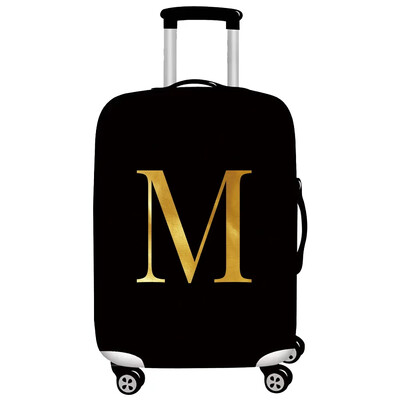 Husă pentru bagaje Protector pentru valiză din țesătură elastică Husă împotriva prafului pentru bagaje, potrivită valiză de 18-32 inchi, organizator de călătorie, serie de litere