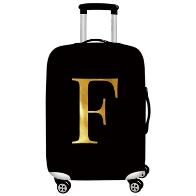 Husă pentru bagaje Protector pentru valiză din țesătură elastică Husă împotriva prafului pentru bagaje, potrivită valiză de 18-32 inchi, organizator de călătorie, serie de litere