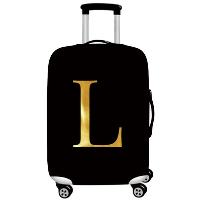 Husă pentru bagaje Protector pentru valiză din țesătură elastică Husă împotriva prafului pentru bagaje, potrivită valiză de 18-32 inchi, organizator de călătorie, serie de litere