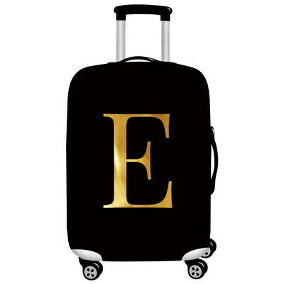 Husă pentru bagaje Protector pentru valiză din țesătură elastică Husă împotriva prafului pentru bagaje, potrivită valiză de 18-32 inchi, organizator de călătorie, serie de litere