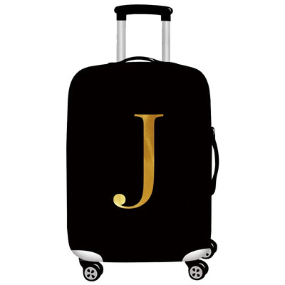 Husă pentru bagaje Protector pentru valiză din țesătură elastică Husă împotriva prafului pentru bagaje, potrivită valiză de 18-32 inchi, organizator de călătorie, serie de litere