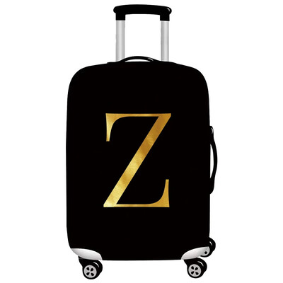 Husă pentru bagaje Protector pentru valiză din țesătură elastică Husă împotriva prafului pentru bagaje, potrivită valiză de 18-32 inchi, organizator de călătorie, serie de litere