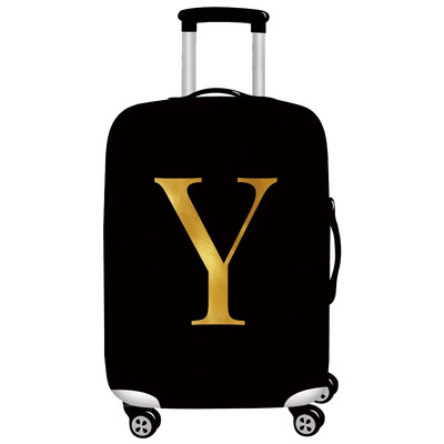 Husă pentru bagaje Protector pentru valiză din țesătură elastică Husă împotriva prafului pentru bagaje, potrivită valiză de 18-32 inchi, organizator de călătorie, serie de litere