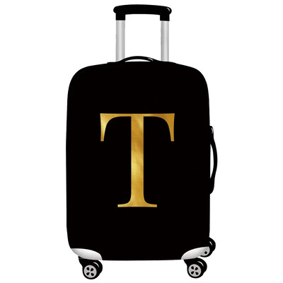 Husă pentru bagaje Protector pentru valiză din țesătură elastică Husă împotriva prafului pentru bagaje, potrivită valiză de 18-32 inchi, organizator de călătorie, serie de litere