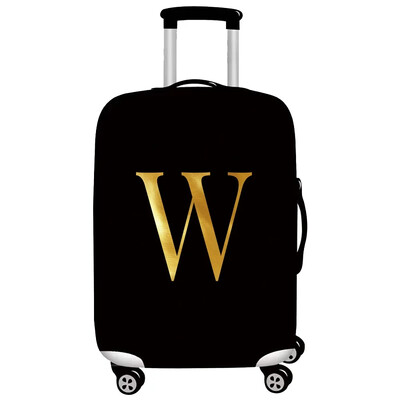 Husă pentru bagaje Protector pentru valiză din țesătură elastică Husă împotriva prafului pentru bagaje, potrivită valiză de 18-32 inchi, organizator de călătorie, serie de litere