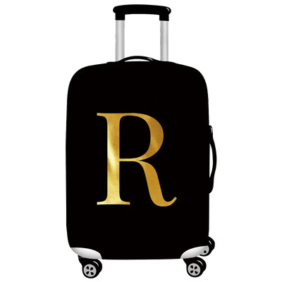 Husă pentru bagaje Protector pentru valiză din țesătură elastică Husă împotriva prafului pentru bagaje, potrivită valiză de 18-32 inchi, organizator de călătorie, serie de litere