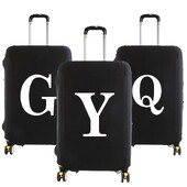 Unisex navlaka za prtljagu 18-32 inča, modna bijela serija slova, kofer s uzorkom, kofer, elastične vrećice za prašinu, torbica, putni dodaci