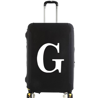 Unisex navlaka za prtljagu 18-32 inča, modna bijela serija slova, kofer s uzorkom, kofer, elastične vrećice za prašinu, torbica, putni dodaci