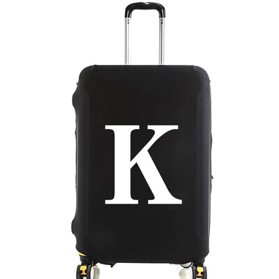 Unisex navlaka za prtljagu 18-32 inča, modna bijela serija slova, kofer s uzorkom, kofer, elastične vrećice za prašinu, torbica, putni dodaci