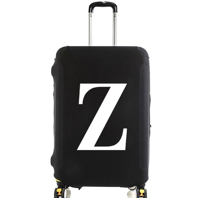 Unisex navlaka za prtljagu 18-32 inča, modna bijela serija slova, kofer s uzorkom, kofer, elastične vrećice za prašinu, torbica, putni dodaci