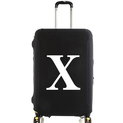 Unisex navlaka za prtljagu 18-32 inča, modna bijela serija slova, kofer s uzorkom, kofer, elastične vrećice za prašinu, torbica, putni dodaci