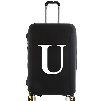 Unisex navlaka za prtljagu 18-32 inča, modna bijela serija slova, kofer s uzorkom, kofer, elastične vrećice za prašinu, torbica, putni dodaci