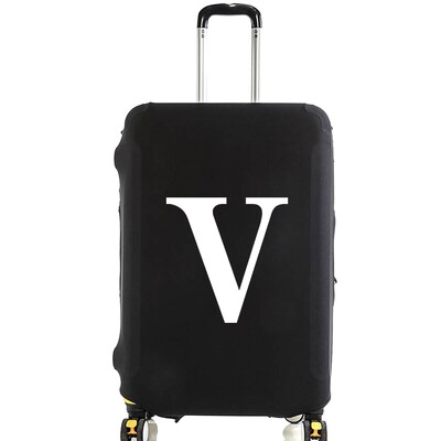 Unisex navlaka za prtljagu 18-32 inča, modna bijela serija slova, kofer s uzorkom, kofer, elastične vrećice za prašinu, torbica, putni dodaci