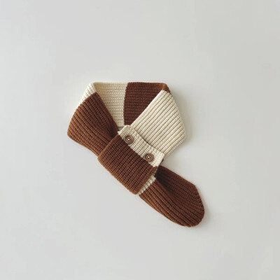 Ins korėjiečių vaikų šalikas berniukams mergaitėms kūdikiams žiemai šiltas šalikas Juostelės megztas skara skara vaikams kaklo apykaklė Laikyti šiltai