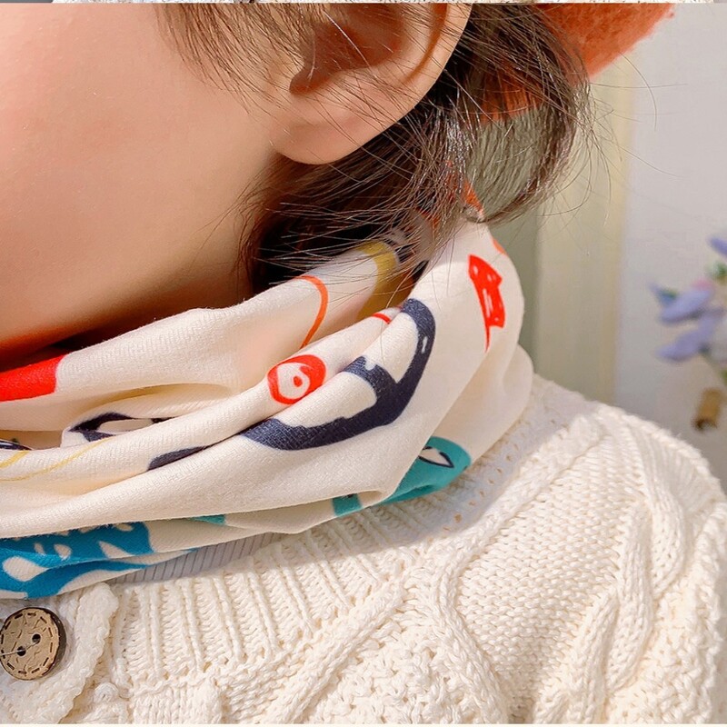 0-12 ani Iarna Copii Eșarfă Bumbac Copii Încălzitor Eșarfă pentru gât Bebeluș Batic drăguț Eșarfă Moale Gât Guler Eșarfe pentru copii