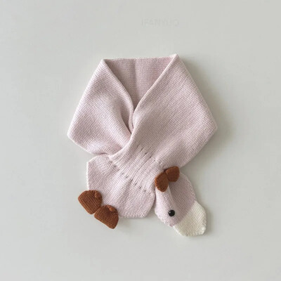 Divat koreai sokoldalú gyermeksál tél új aranyos kötött meleg nyakkendő egyszínű rajzfilm kacsa fiúk lány baba sálak