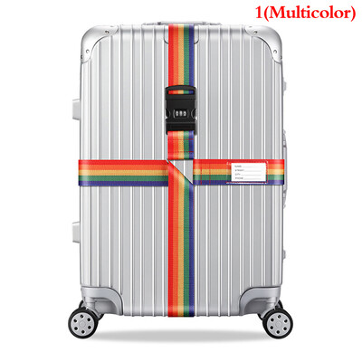 4,2 m-es nejlon 3 számjegyű, jelszózáras csomagtartó heveder kereszt öv csomagolás Állítható utazási bőrönd csatszíj csomagtartó övek