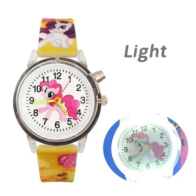 Svjetleća bljeskalica, dječji satovi, slatki crtani jednorog, svjetleća igračka, dječji kvarcni sat za dječake i djevojčice, rođendanski darovi, sat