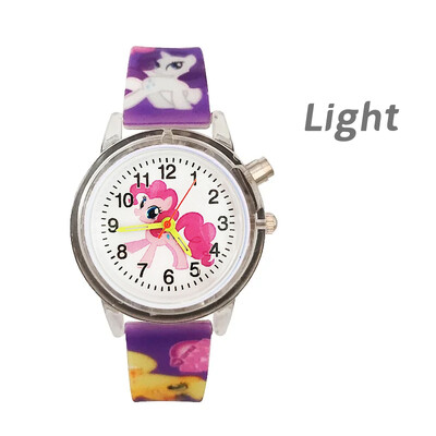 Svjetleća bljeskalica, dječji satovi, slatki crtani jednorog, svjetleća igračka, dječji kvarcni sat za dječake i djevojčice, rođendanski darovi, sat