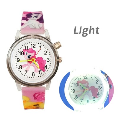 Svjetleća bljeskalica, dječji satovi, slatki crtani jednorog, svjetleća igračka, dječji kvarcni sat za dječake i djevojčice, rođendanski darovi, sat