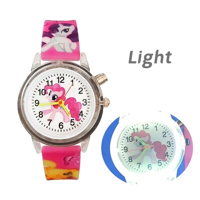 Svjetleća bljeskalica, dječji satovi, slatki crtani jednorog, svjetleća igračka, dječji kvarcni sat za dječake i djevojčice, rođendanski darovi, sat