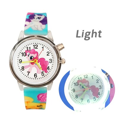 Svjetleća bljeskalica, dječji satovi, slatki crtani jednorog, svjetleća igračka, dječji kvarcni sat za dječake i djevojčice, rođendanski darovi, sat