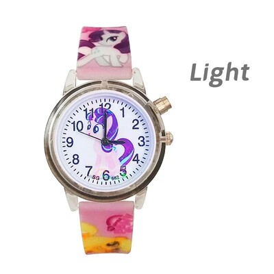 Svjetleća bljeskalica, dječji satovi, slatki crtani jednorog, svjetleća igračka, dječji kvarcni sat za dječake i djevojčice, rođendanski darovi, sat