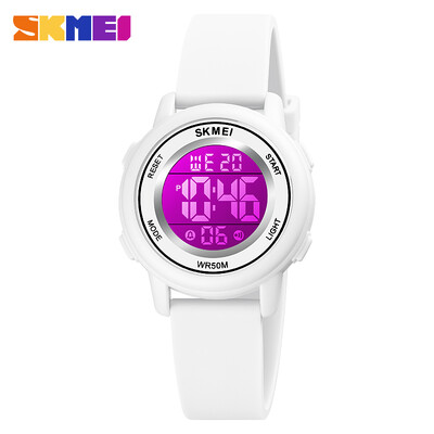 SKMEI LED apšvietimas skaitmeninis vaikiškas sportinis laikrodis chronometras kalendorius laikrodis 5bar vandeniui atsparus vaikiškas rankinis laikrodis berniukams mergaitėms dovana
