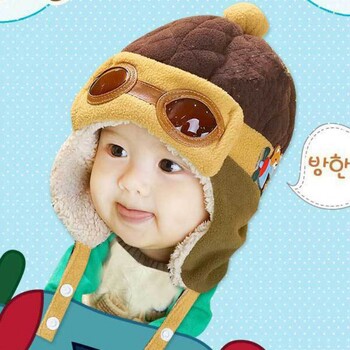 Baywell Winter Toddlers Ζεστό καπέλο Beanie Cool Υπέροχο μωρό αγόρι κορίτσι Παιδιά Βρεφικό φθινόπωρο πιλοτικό καπέλο Παιδικό καπέλο 4 χρώματα