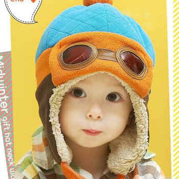 Baywell Winter Toddlers Ζεστό καπέλο Beanie Cool Υπέροχο μωρό αγόρι κορίτσι Παιδιά Βρεφικό φθινόπωρο πιλοτικό καπέλο Παιδικό καπέλο 4 χρώματα