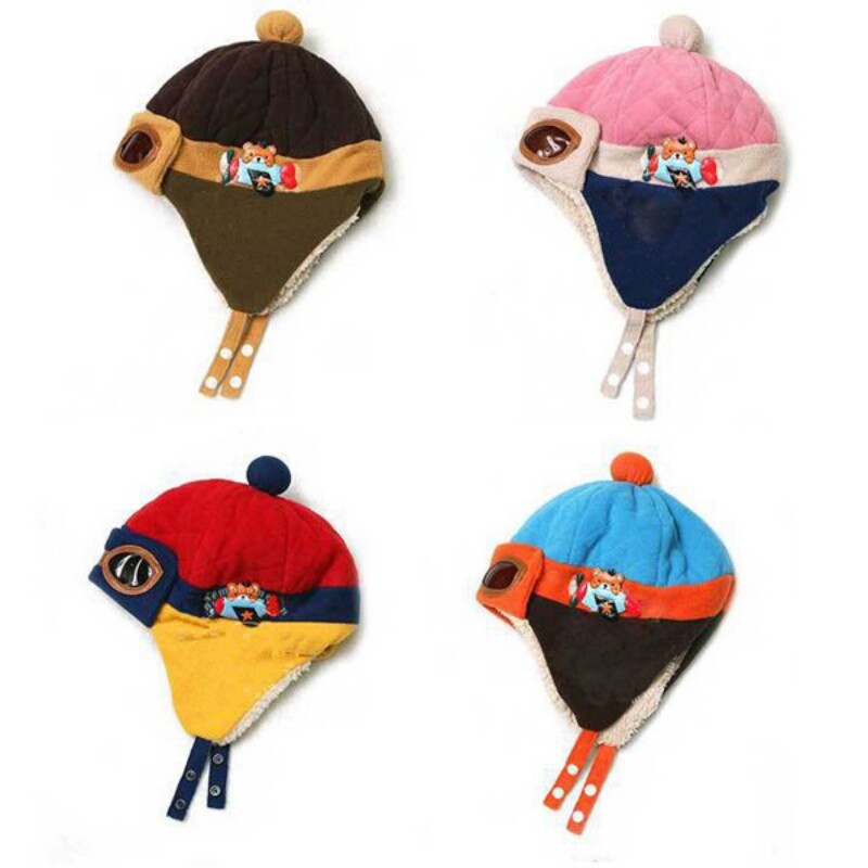 Baywell Zimná teplá čiapka pre batoľatá, čiapka Beanie, cool, krásne pre bábätká, chlapčeky a dievčatá, deti, jesenná pilotná čiapka, detská čiapka, 4 farby