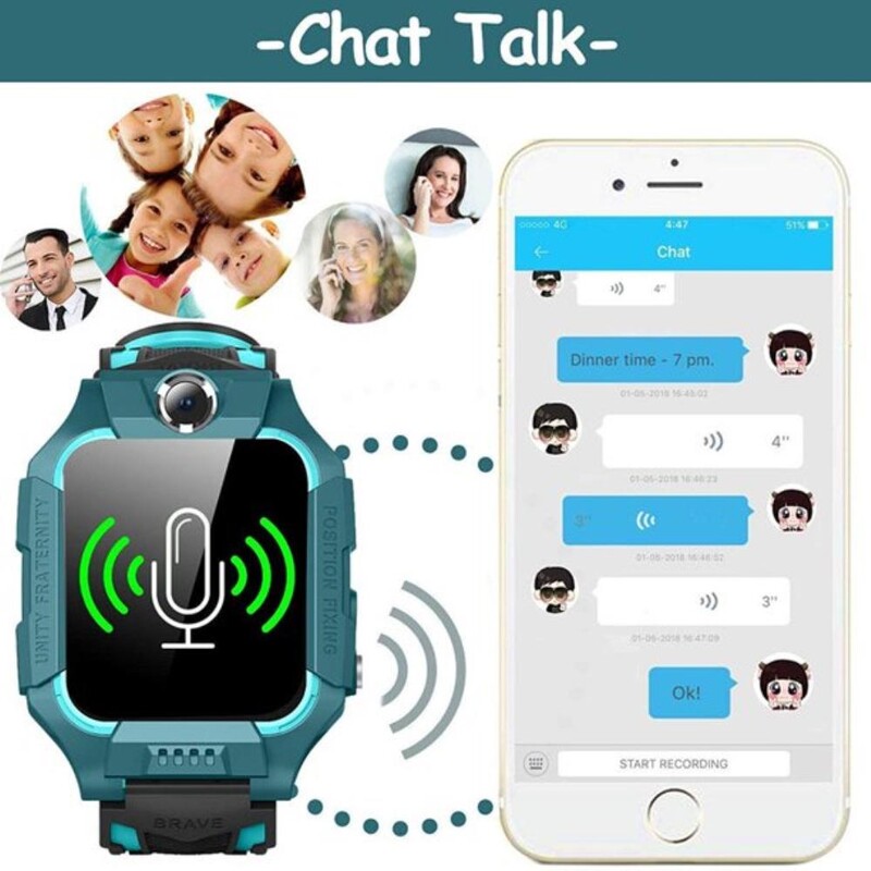 Z6F Ceas inteligent pentru copii SOS GPS Ceas pentru telefon IP67 Impermeabil Telecomanda Fotografie Chat vocal Ceas inteligent pentru Ios Android Copil Baiat Fata Cadouri