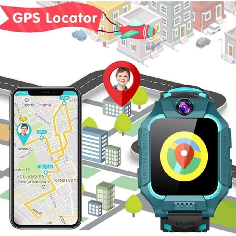 Z6F Ceas inteligent pentru copii SOS GPS Ceas pentru telefon IP67 Impermeabil Telecomanda Fotografie Chat vocal Ceas inteligent pentru Ios Android Copil Baiat Fata Cadouri