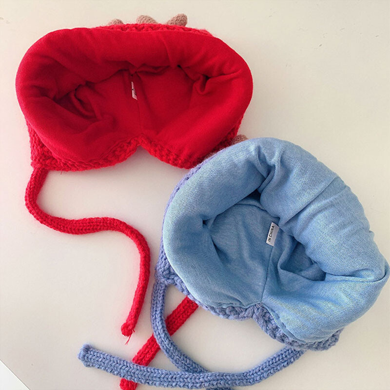 Aranyos Elk agancs baba sapka téli meleg kötött baba fiú lány sapka fülvédő sapka egyszínű gyerek gyerek sapka sapka sapka motorháztető