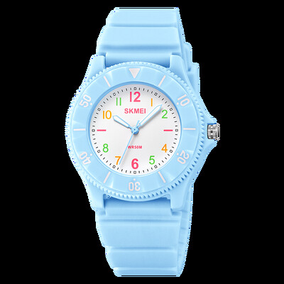 SKMEI potpuno novi dječji sportski satovi s mekim TPU remenom 50M Vodootporni dječji kvarcni ručni satovi za dječake Djevojčice Montre