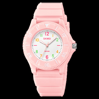 SKMEI potpuno novi dječji sportski satovi s mekim TPU remenom 50M Vodootporni dječji kvarcni ručni satovi za dječake Djevojčice Montre