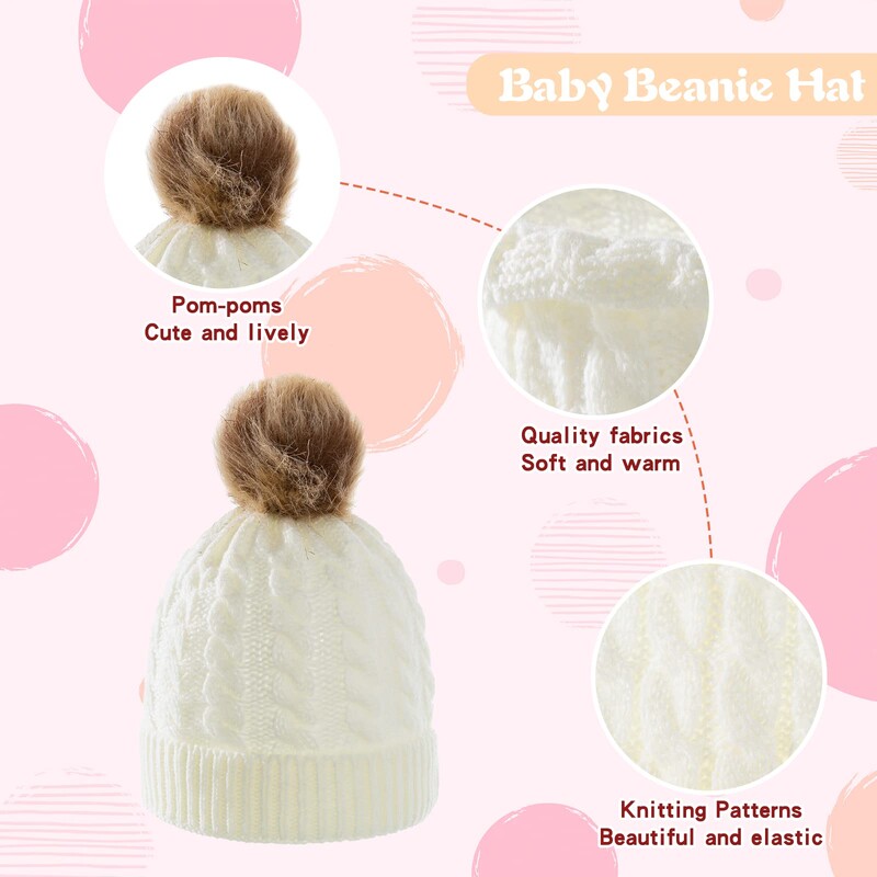 3db baba téli sapka sál kesztyű szett gyerekeknek kötött sapka nyakmelegítő ujjatlan fiúknak lányoknak 0-4 éves korig