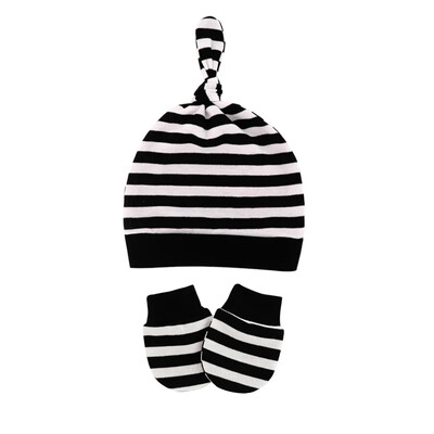 Kapa za novorođenče s rukavicama Jesen Zima Topli pamuk Dječje kape Stvari Dječji dodaci Noćna kapica za dojenčad 0-6 mjeseci Bebe