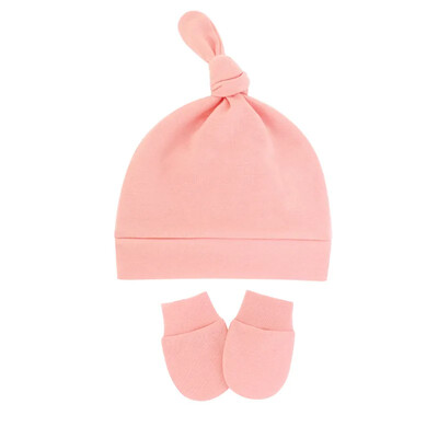 Kapa za novorođenče s rukavicama Jesen Zima Topli pamuk Dječje kape Stvari Dječji dodaci Noćna kapica za dojenčad 0-6 mjeseci Bebe