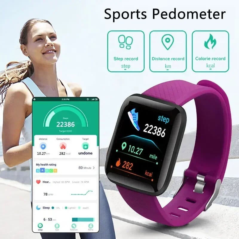 Gyermek okosóra Led digitális óra Vízálló okosóra gyerekeknek sport pulzusmérő Fitness nyomkövető óra fiú és lány
