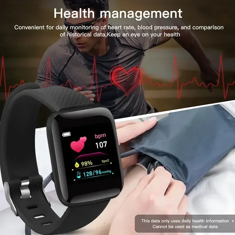 Gyermek okosóra Led digitális óra Vízálló okosóra gyerekeknek sport pulzusmérő Fitness nyomkövető óra fiú és lány