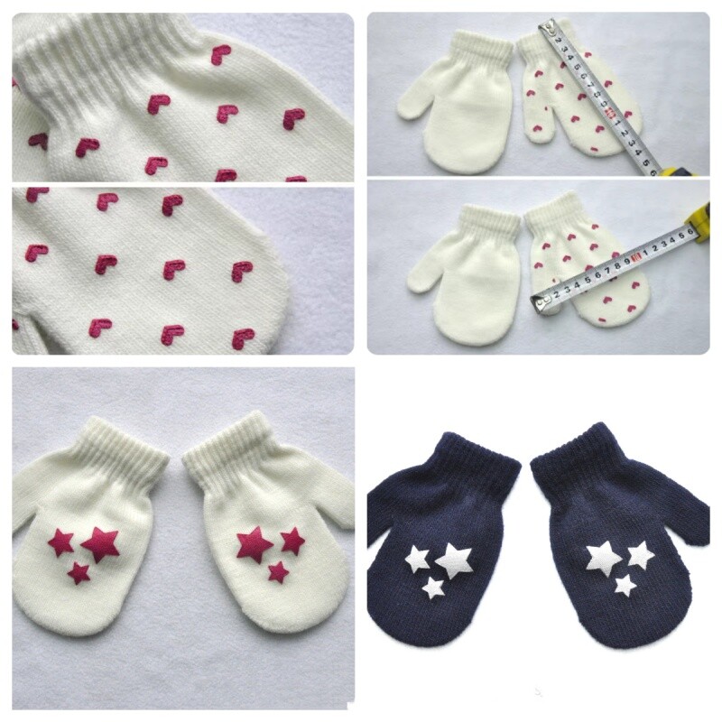 Mănuși cu stea drăguță pentru bebeluși, iarnă, călduroase, pentru copii