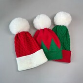 Módna zimná teplá vianočná čiapka, roztomilá veselá vianočná čiapka Santa Claus, sviatočné potreby, akrylové vlákna, pletená vlnená čiapka pre deti